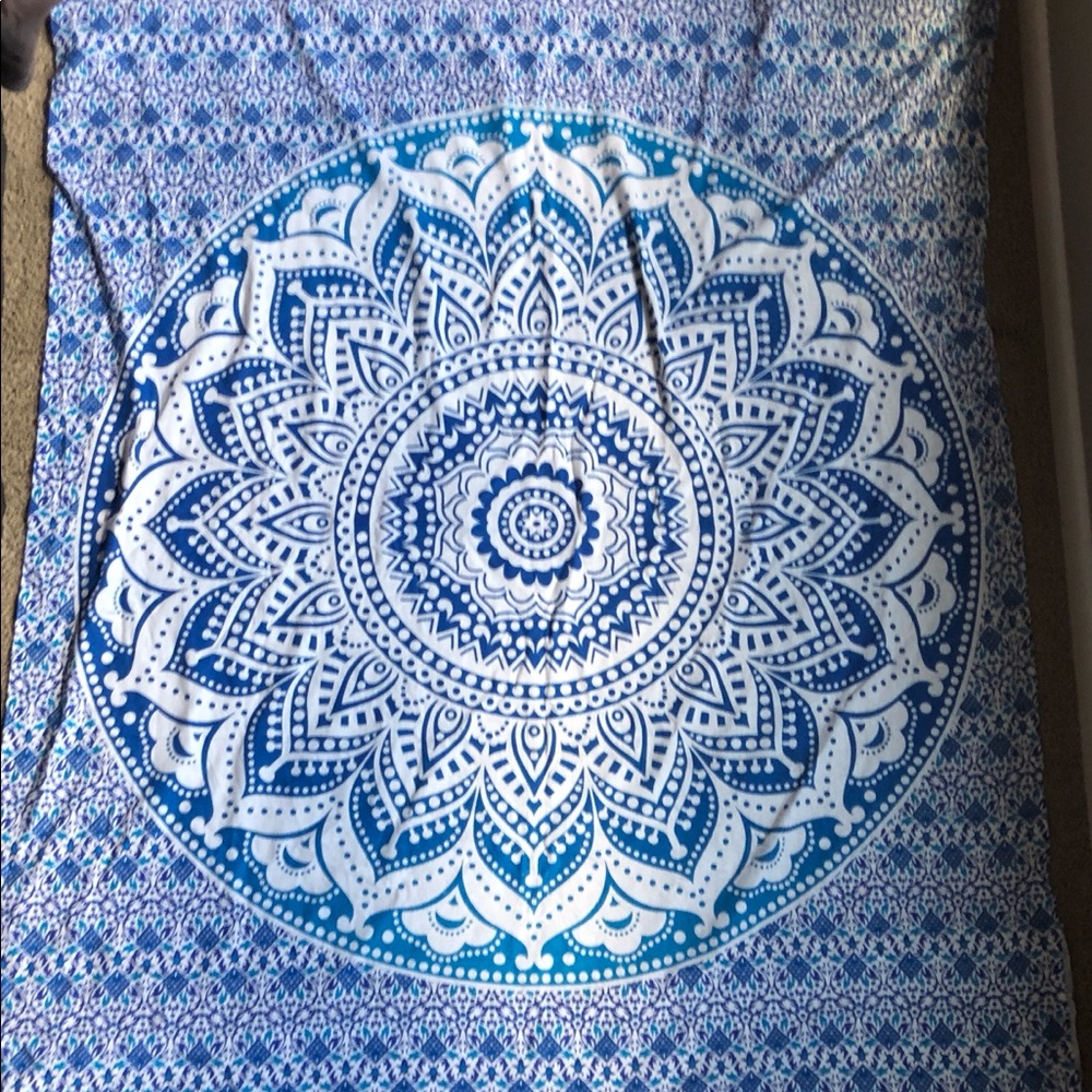 Blue tapestry